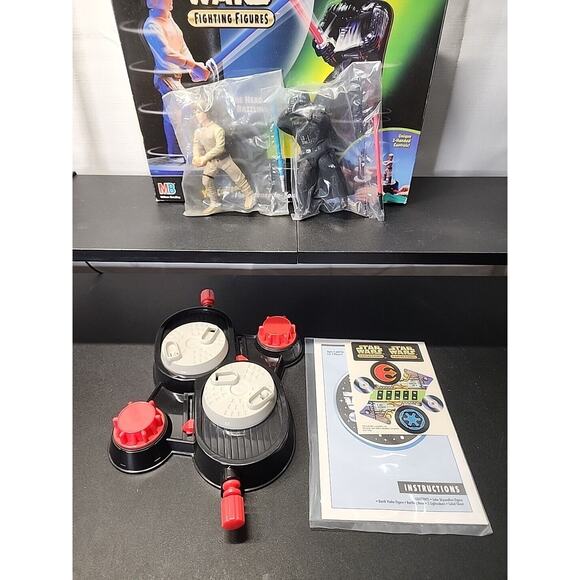 1997 Star Wars Fighting Figures: Luke vs. Darth Vader - Milton Bradley Rock Em - Picture 3 of 3